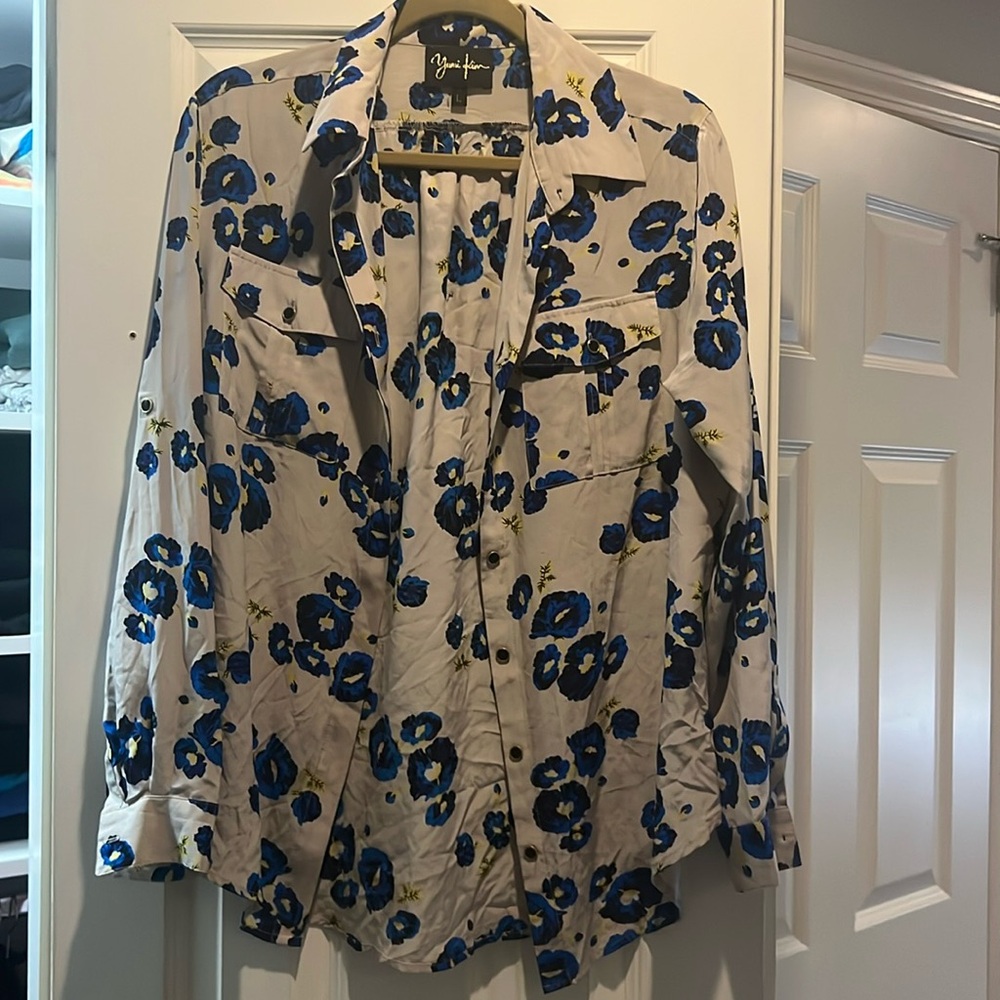 Floral silk shirt